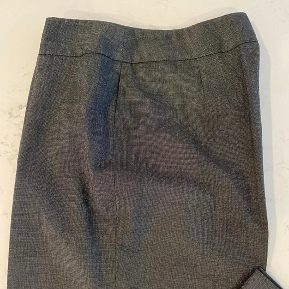 Jones NY Collection Stretch Wide Leg Mid Rise Poly Blend Pants Black Grey Sz 4 - Picture 3 of 13